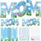 Mother’s Day Card Making DIY Sticker Greeting Card Kit – 24 Sets Make Your Own Mom Cards with Envelopes, 6 Designs Craft Kit for Home, Party & Classroom Activities